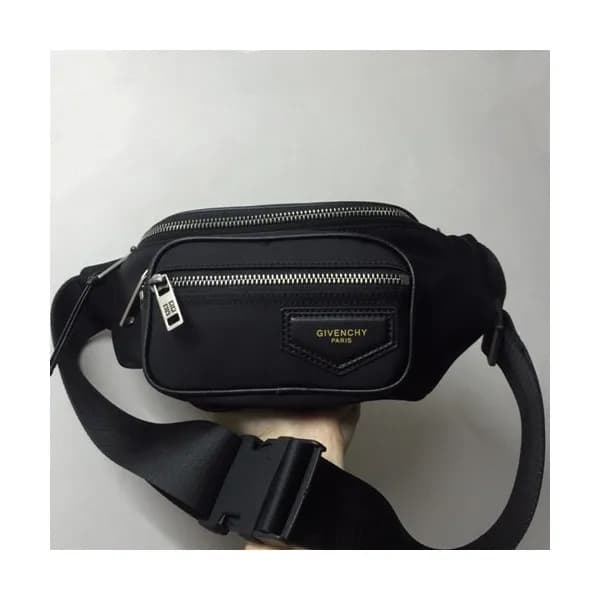 Givenchy 2019 Nylon & Leather Hip Sack Belt Bag,3… - 1