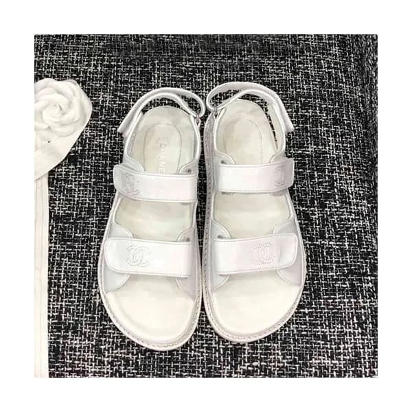 Chanel 2019 Ladies Leather Sandal - 샤넬 2019 여성용 레더… - 1