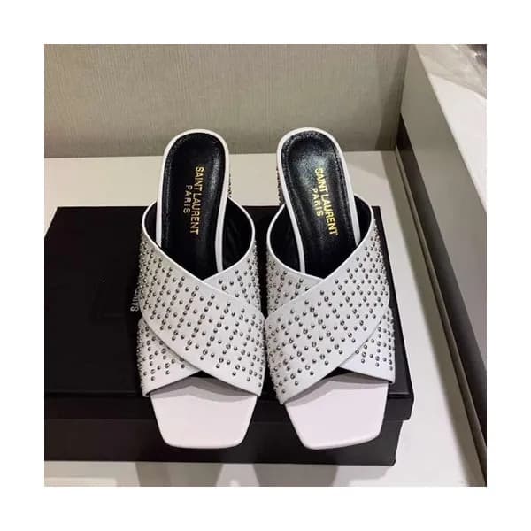 Saint Laurent 2019 Ladies High Heel Slipper - 입생로랑… - 1