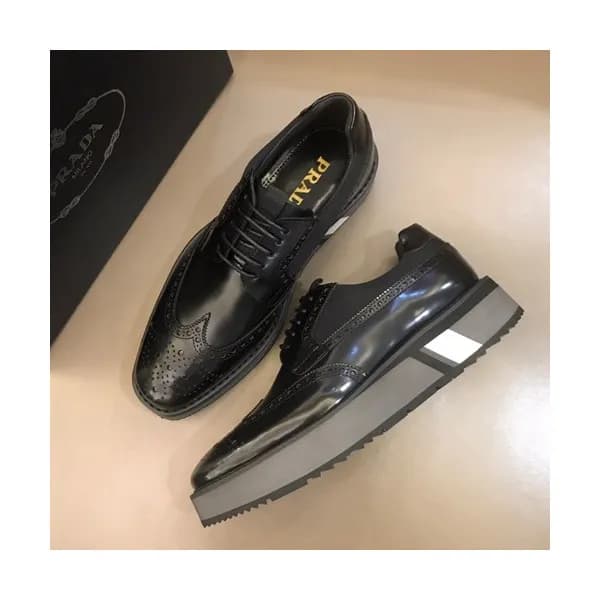 Prada 2019 Mens Leather Shoes - 프라다 2019 남성용 레더 슈즈… - 1