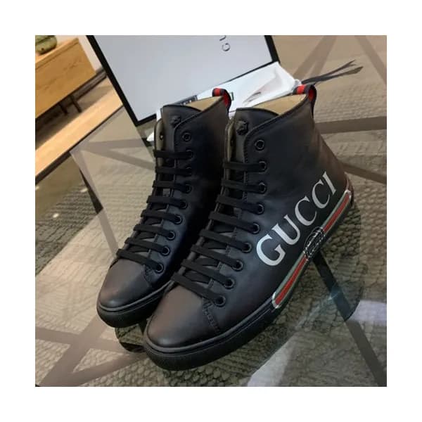 Gucci 2019 Mens Leather Sneakers - 구찌 2019 남성용 레더 … - 1