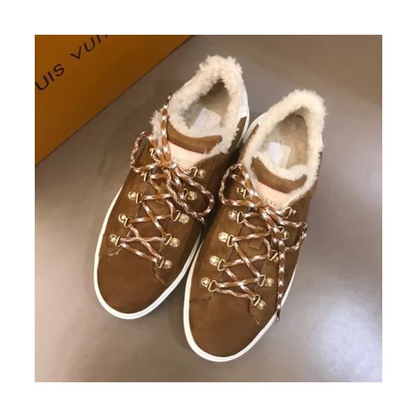 Louis Vuitton 2019 Mens Suede & Wool Sneakers - 루이… - 1