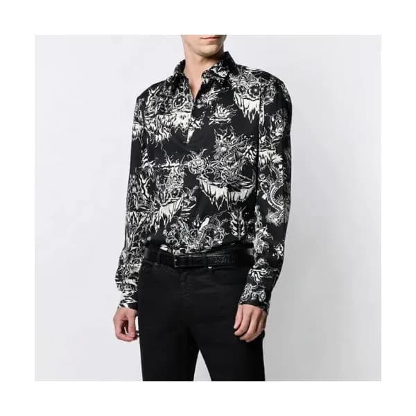 Givenchy Mens Dress Shirts - 지방시 남성 블랙 셔츠 Giv269x - 1