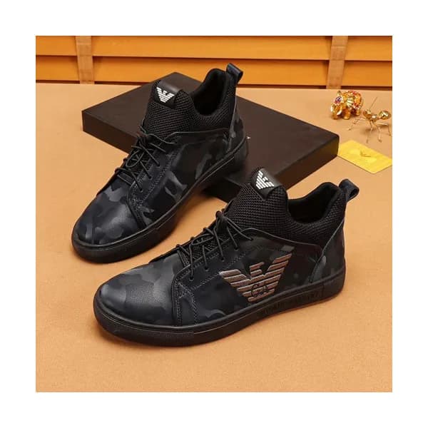 Armani 2019 Mens Leather Sneakers - 알마니 2019 남성용 … - 1
