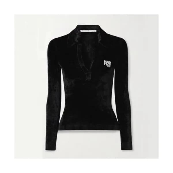 [매장판]Alexsander Wang 2020 Womens Logo Velvet Polo … - 1
