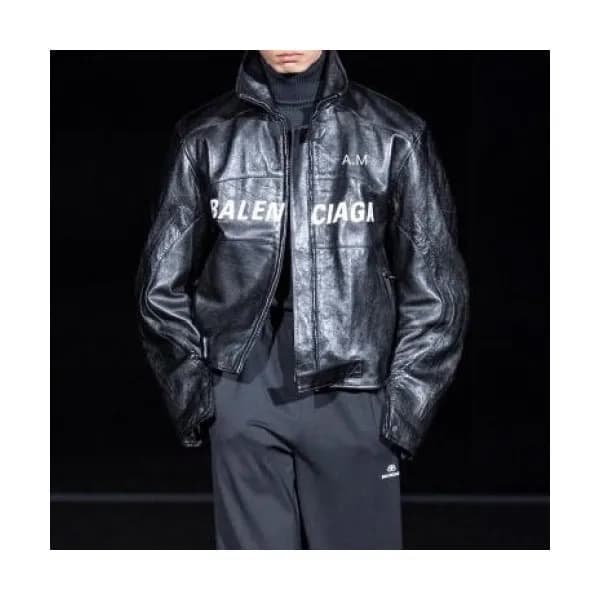 [발렌시아가]Balenciaga 2020 Mens Logo Casual Leather Ja… - 1