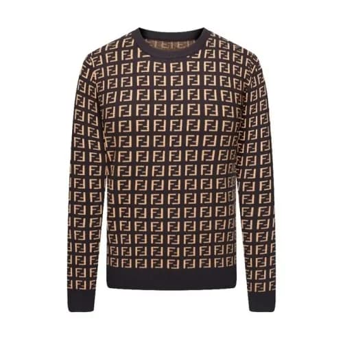 [펜디]Fendi 2020 Mens Logo Crew-neck Wool Sweaters -… - 1