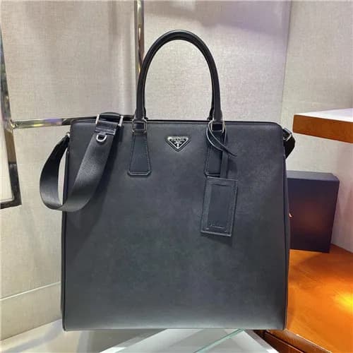 [프라다] Prada 2021 Men's Leather Satchel bag/Tot…