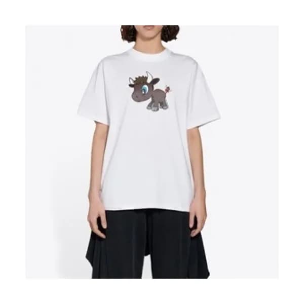 [발렌시아가]Balenciaga 2021 Mm/Wm Logo Cotton Short Sle… - 1