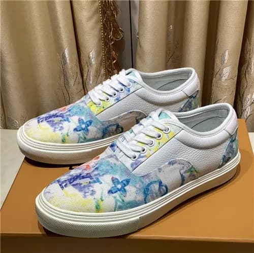 Louis Vuitton 2021 Men's Leather Sneakers - 루이… - 1