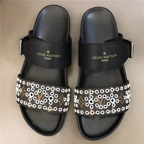 Louis Vuitton 2021 Men's Leather Slipper - 루이비… - 1