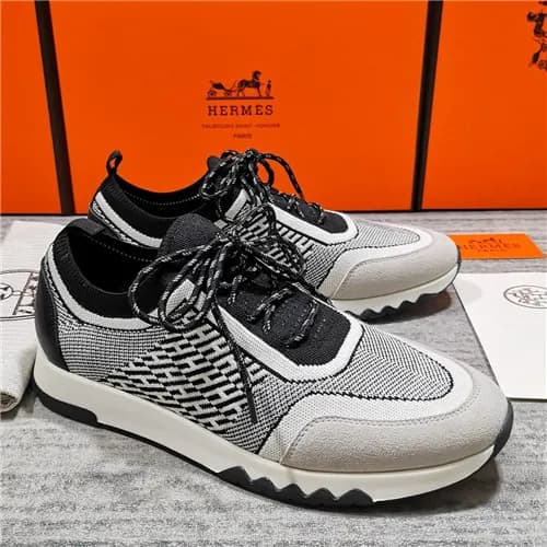 Hermes 2021 Men's Flyknit Sneakers - 에르메스 2021… - 1