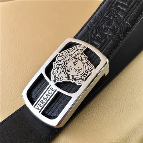 Versace 2021 Men's Leather Belt,3.8cm,VERBT008… - 1
