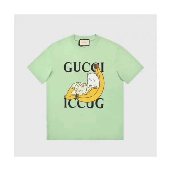 Gucci Mm/Wm Logo Short Sleeved Tshirts Mint - 구찌 … - 1