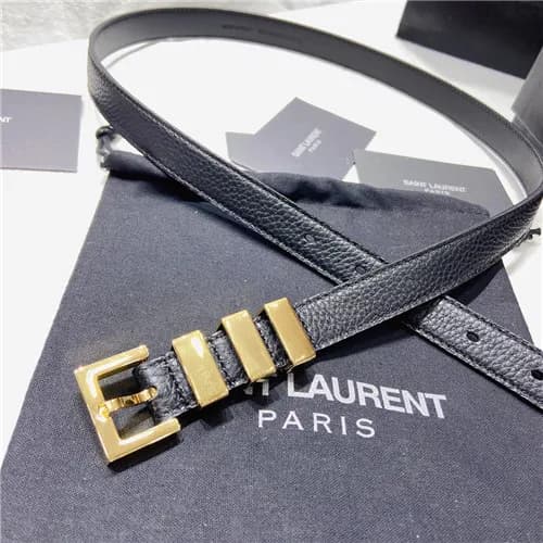 Saint Laurent 2021 Women's Leather Belt,2.0cm,… - 1