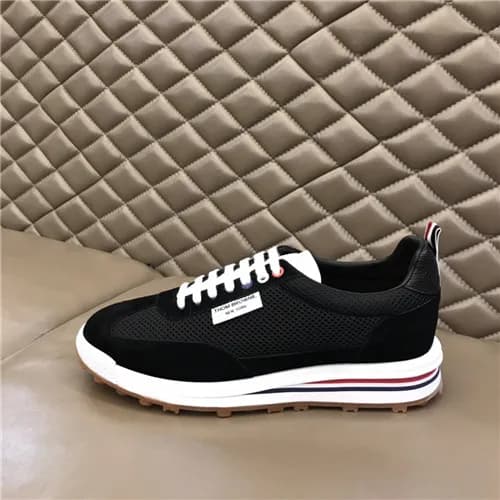 Thom Browne 2021 Men's Leather Sneakers,THOMS0… - 1
