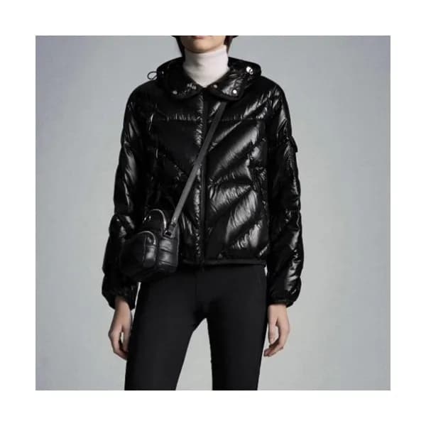 Moncler Womens Logo Casual Down Jackets Black - 몽… - 1