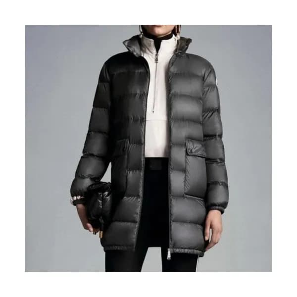 Moncler Womens Patch Logo Modern Duck Down Short… - 1