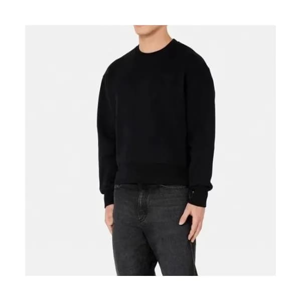 Ami Mens Logo Casual Cotton Man-to-man Black - 아미 … - 1