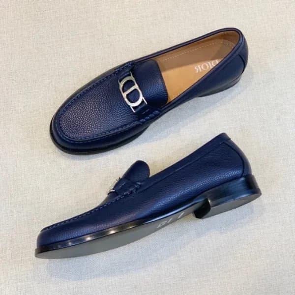 디올 남성 모던 블루 로퍼 - Mens Blue Loafer - dio01773x - 1