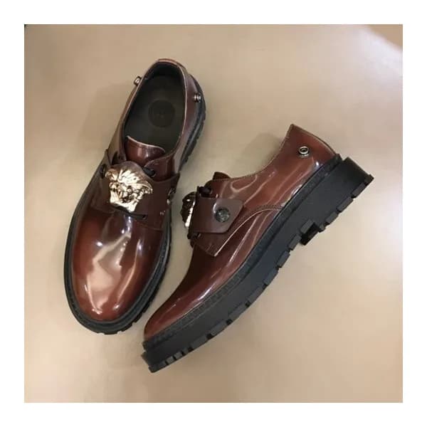베르사체 남성 메두사 브라운 로퍼 - Mens Brown Loafer - ver0900x - 1