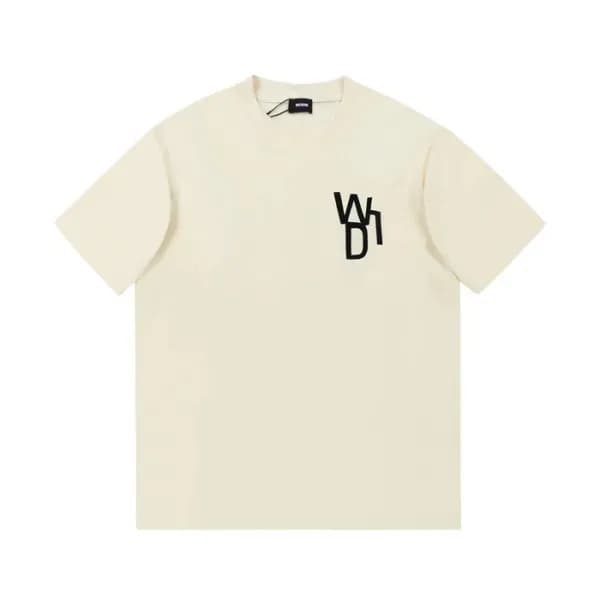 웰던 남/녀 크루넥 아이보리 반팔티 - Unisex Ivory Tshirts - wel0…