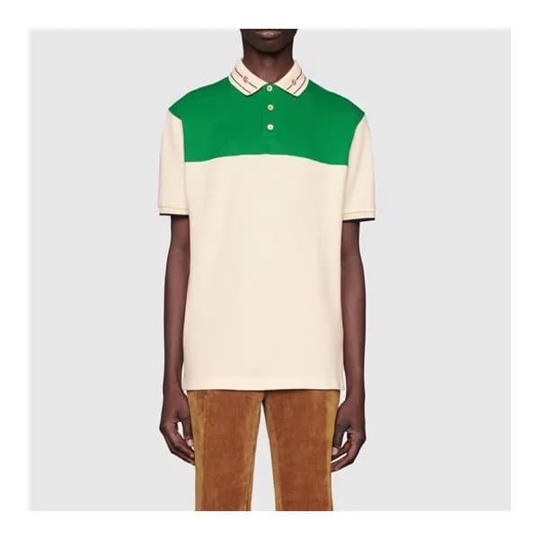 구찌 남성 그린 폴로 반팔티 - Mens Green Tshirts - guc04844x - 1