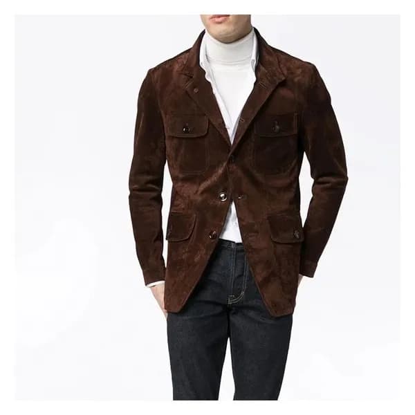 톰포드 남성 캐쥬얼 브라운 자켓 - Mens Brown Jackets - tof0017x - 1