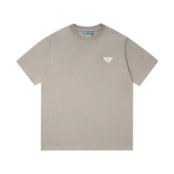 프라다 남성 크루넥 그레이 반팔티 - Mens Gray Tshirts - Pra02808x - 1