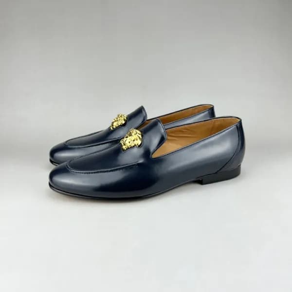 베르사체 남성 메두사 그레이 로퍼 - Versace Mens Gray Loafer - ve… - 1