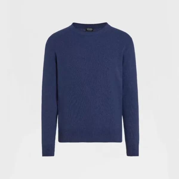 에르메네질도 제냐 남성 블루 니트 - Ermenegildo Zegna Mens Blue K… - 1
