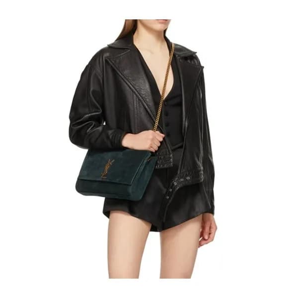 입생로랑 여성 블루 크로스백 - Saint Laurent Womens Blue Cross … - 1