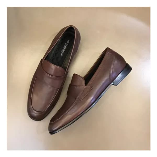 돌체앤가바나 남성 브라운 로퍼 - Dolce&Gabbana Mens Brown Loafer… - 1