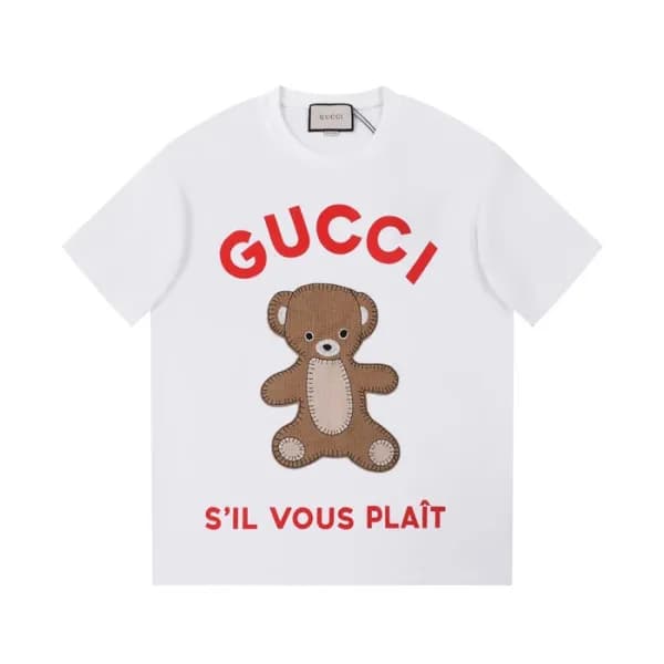구찌 남/녀 화이트 크루넥 반팔티 - Gucci Unisex White Short slee… - 1