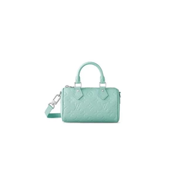 루이비통 여성 블루 나노 스피디 - Louis vuitton Womens Blue Nano… - 1