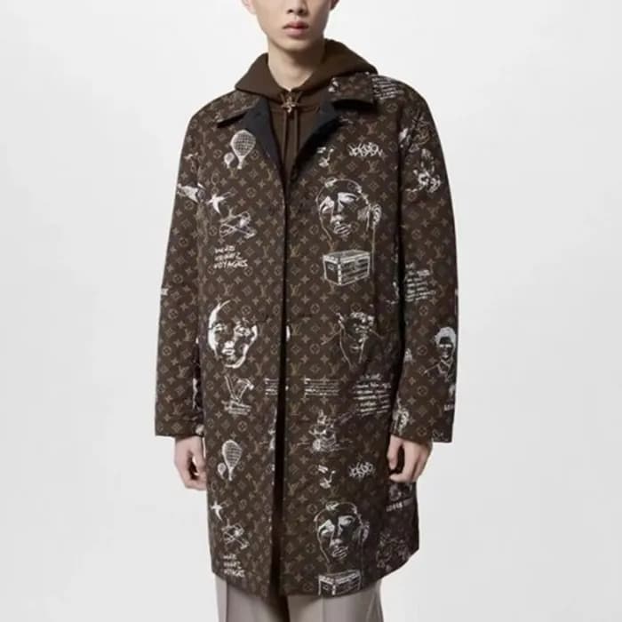 루이비통 남성 브라운 롱 양면 자켓 - Louis vuitton Mens Brown Jac… - 1