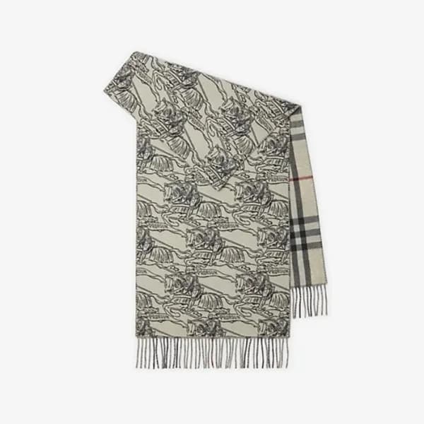버버리 남/녀 그레이 머플러 - Burberry Unisex Gray Muffler - b…