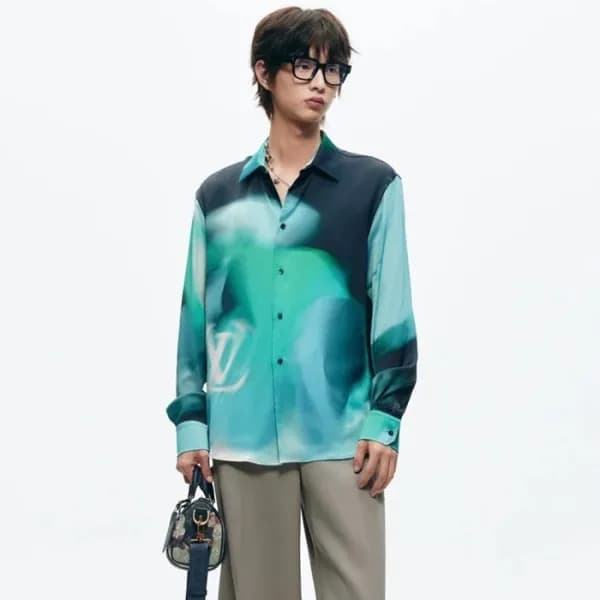 루이비통 남성 블루 셔츠 - Louis vuitton Mens Blue Shirts - c… - 1