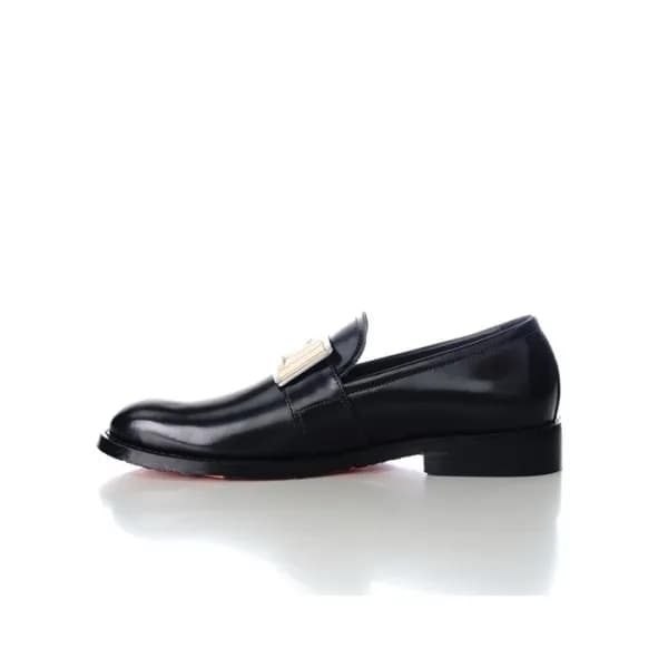 발망 남성 블랙 로퍼 - Balmain Mens Black Loafer - bas30x - 1