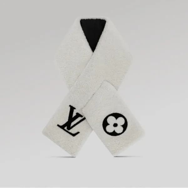 루이비통 여성 아이보리 머플러 - Louis vuitton Womens Ivory Muff… - 1