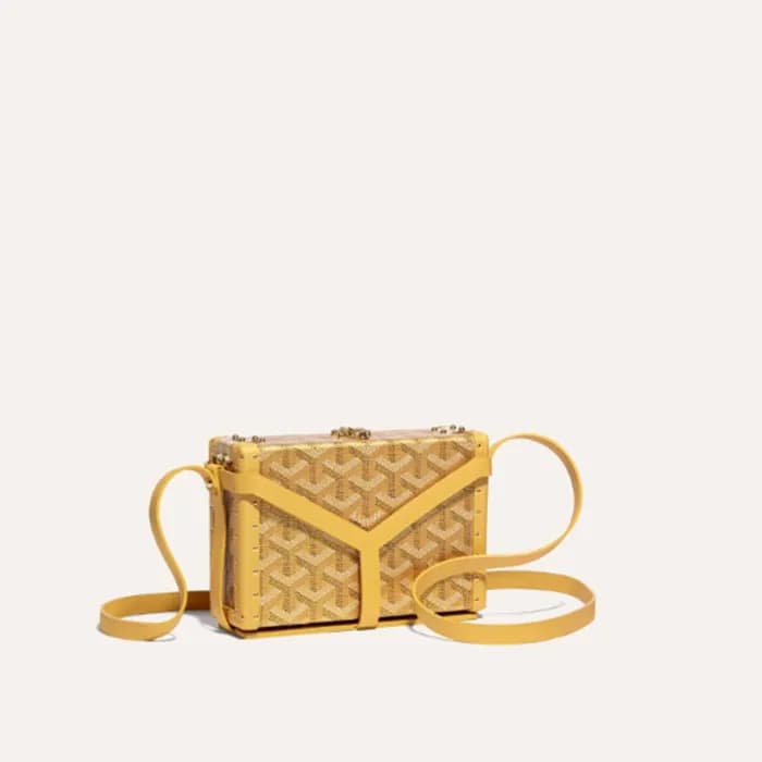 고야드 여성 옐로우 미노디에르 트렁크 백 - Goyard Womens Minaudiere … - 1
