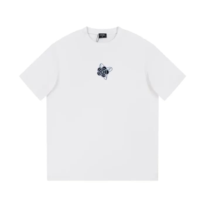 샤넬 남/녀 화이트 반팔티 - Chanel Unisex White Tshirts - chc… - 1