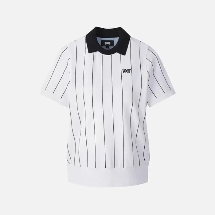 PXG 여성 썸머 패턴 하프 슬리브 스웨터 - gol1073x - 1