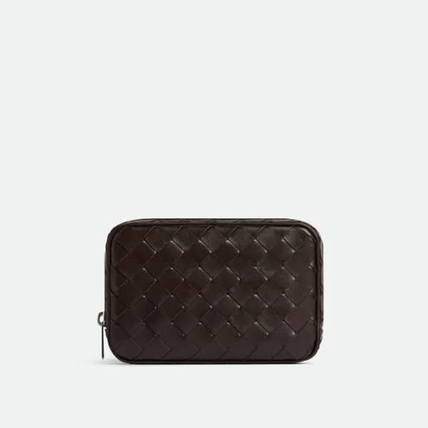 보테가베네타 남성 초코 브라운 파우치 - Bottega Veneta Mens Brown P… - 1