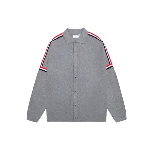 톰브라운 남성 폴로 니트 - Thom Browne Mens Polo Knitwear - t… - 1