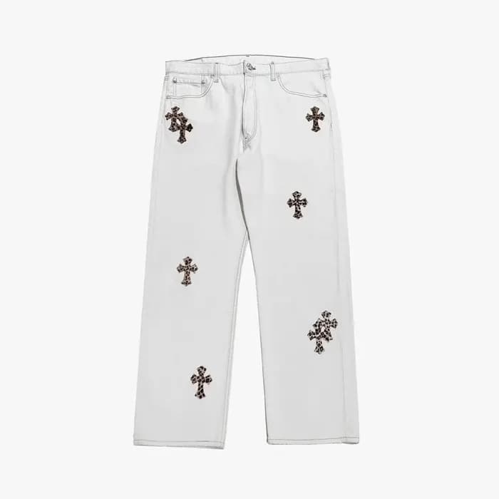 크롬하츠 남성 클래식 청바지 - Chrom Hearts Mens Classic Jeans … - 1