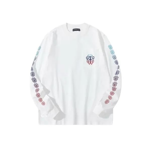 크롬하츠 남성 라운드 긴팔티 - Chrome Hearts Mens Round Tshirt … - 1