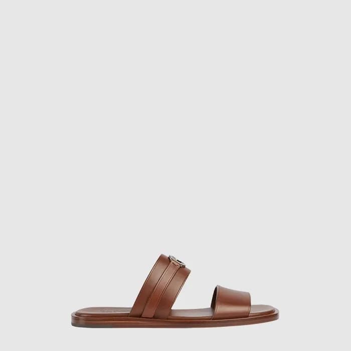 구찌 남성 라운드 인터로킹 G 디테일의 샌들 - Gucci Mens Sandals with… - 1