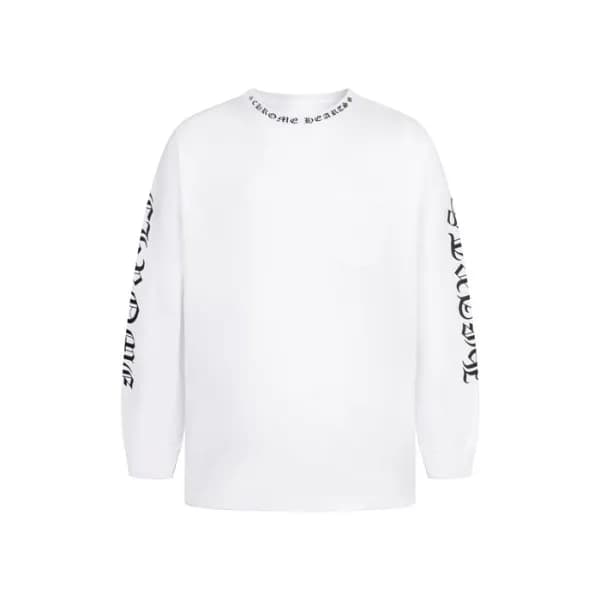 크롬하츠 남성 라운드 긴팔티 - Chrome Hearts Mens Round Tshirt … - 1