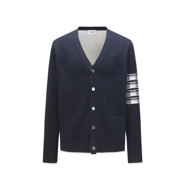 톰브라운 여성 브이넥 가디건 - Thom Browne Womens V-neck Cardig… - 1